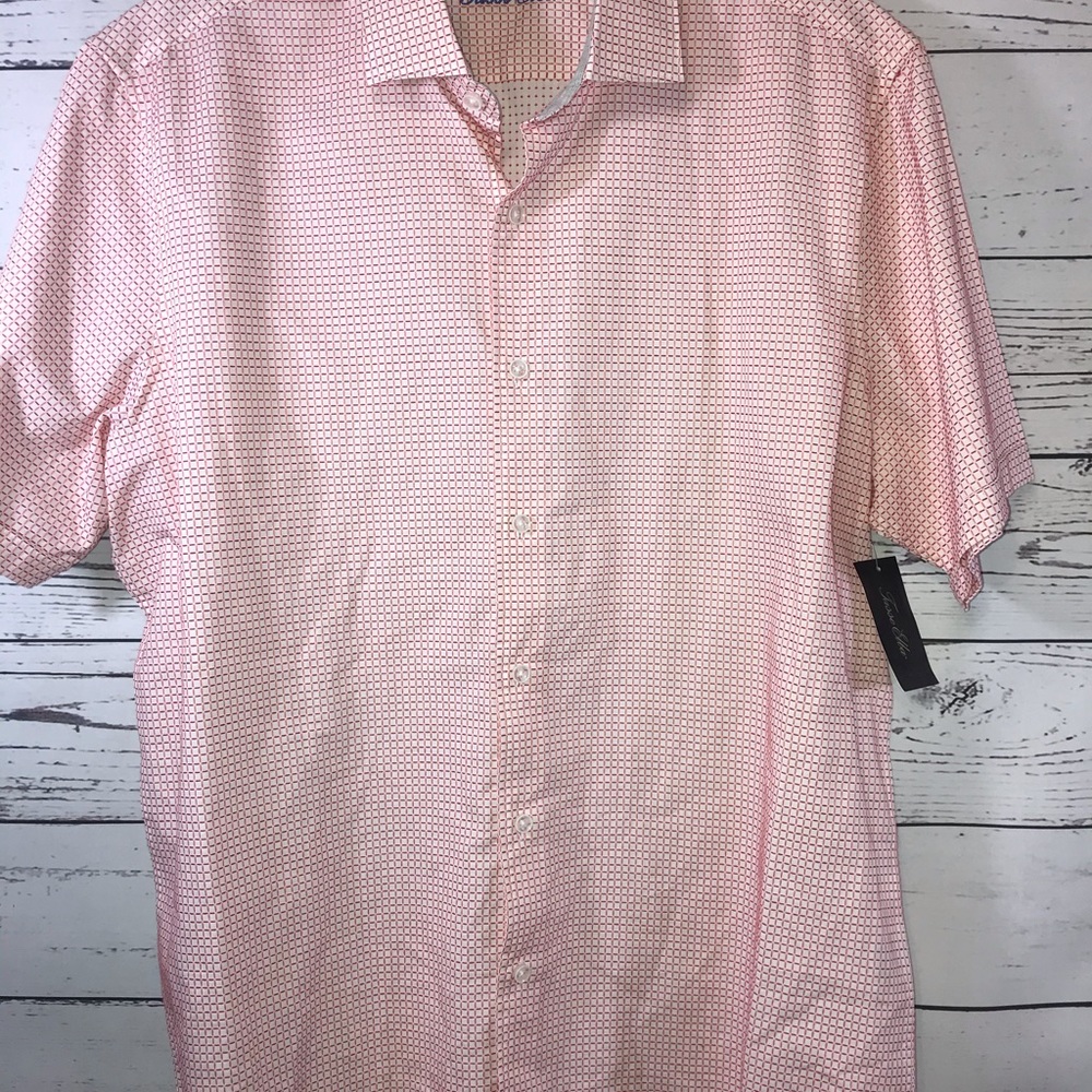 Tasso Elba New Mens Shirt Size Large Short Sleeve
